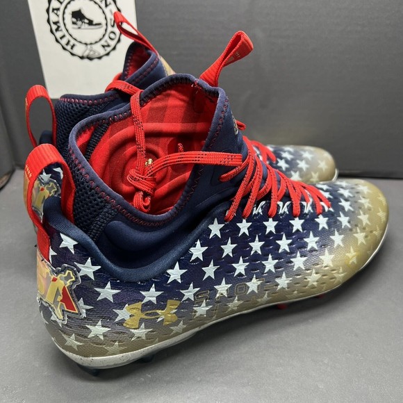 Under Armour Spotlight Lux MC LE USA Football Cleats 3025366-100 Men main image 11